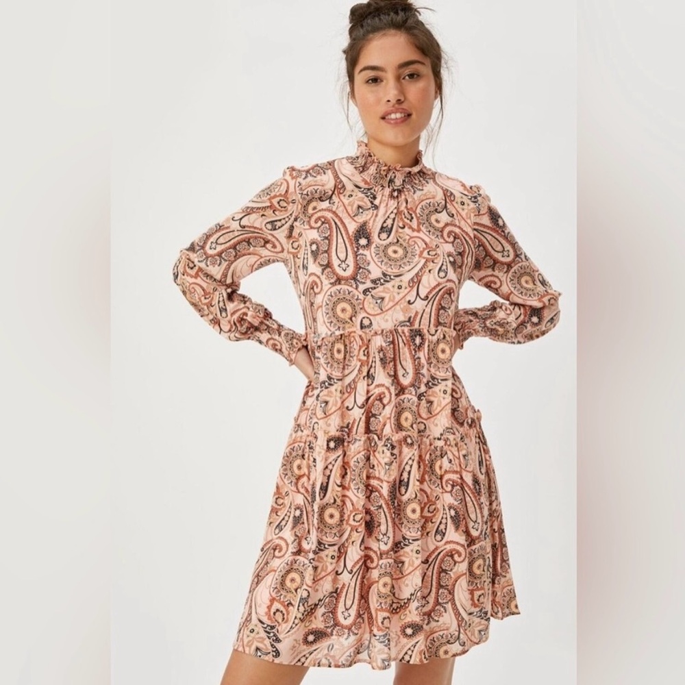 Anthropologie Pink Midi Dress